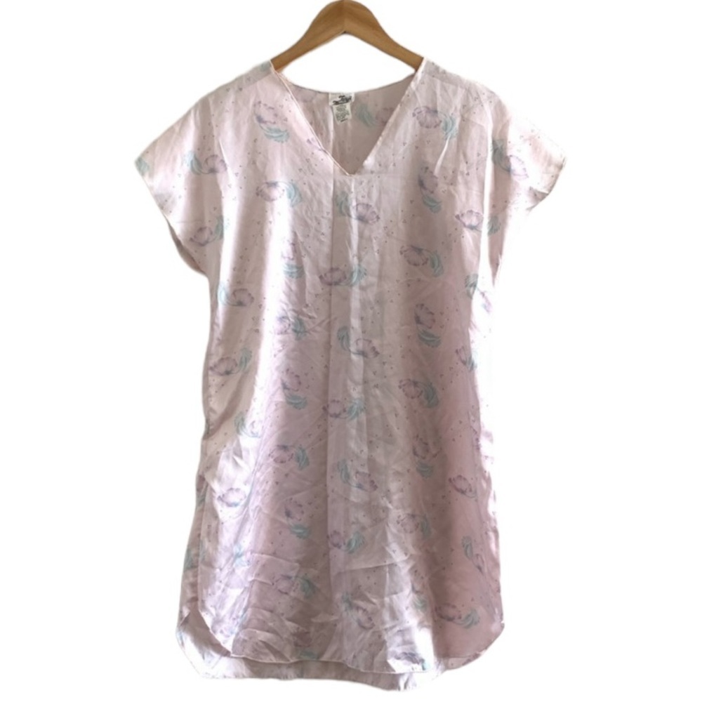 Vintage | Cottagecore polyester floral nightie nightgown size small